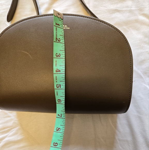 A.P.C. Rue Madame Paris Demi Lune Bag. Taupe Brown - Picture 12 of 14